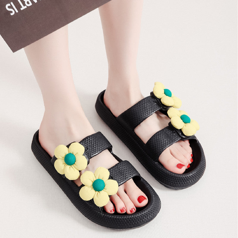 FLowers Shoes Home Thick-soled Eva Slippers