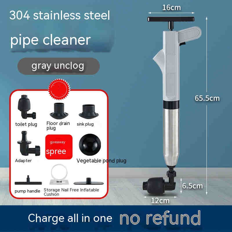 Toilet Household Pipe Unclogging Artifact Sewer Toilet Kitchen Dredging Tool Toilet Blocked Toilet Plunger