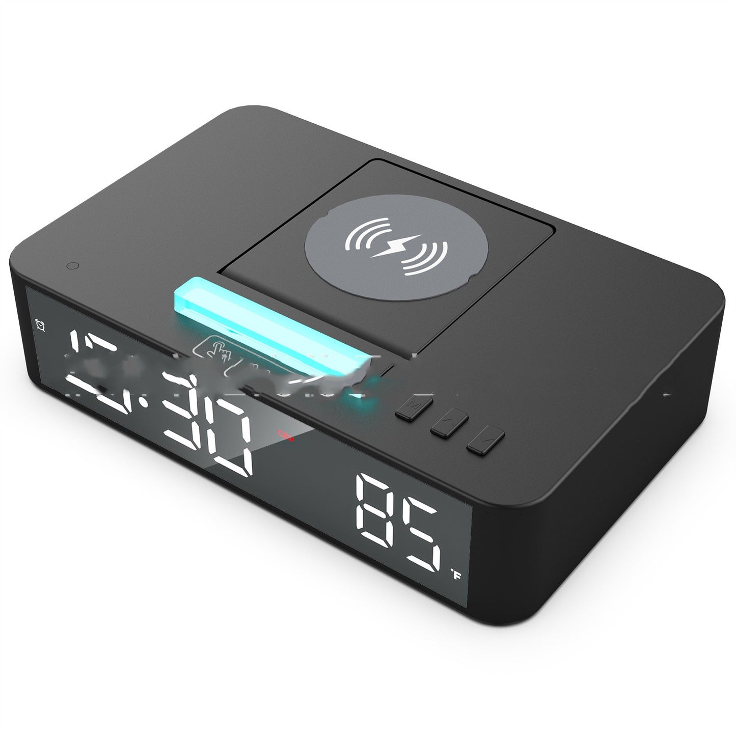 One Click Lifting And Lowering Of 10W Wireless Charging Alarm Clock