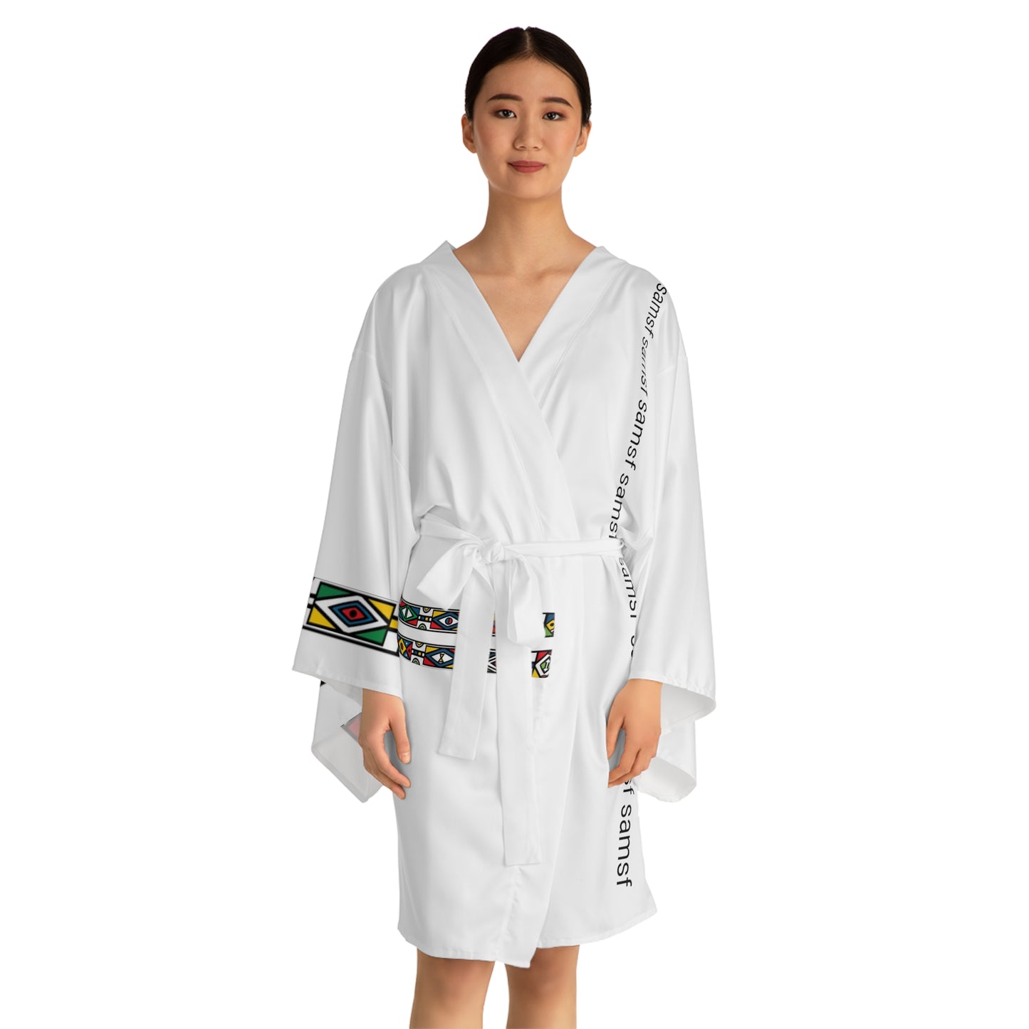 Samsf Long Sleeve Kimono Robe (AOP)