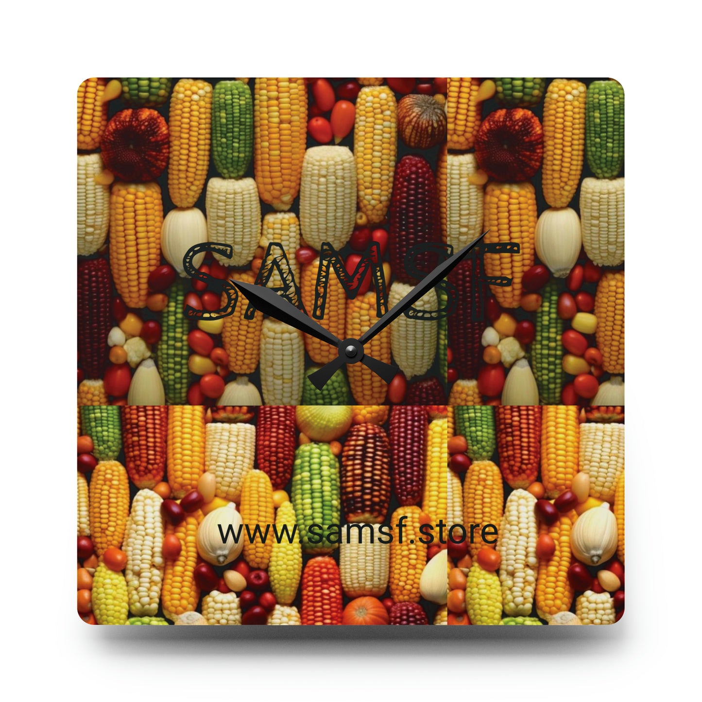 Samsf Corn Acrylic Wall Clock