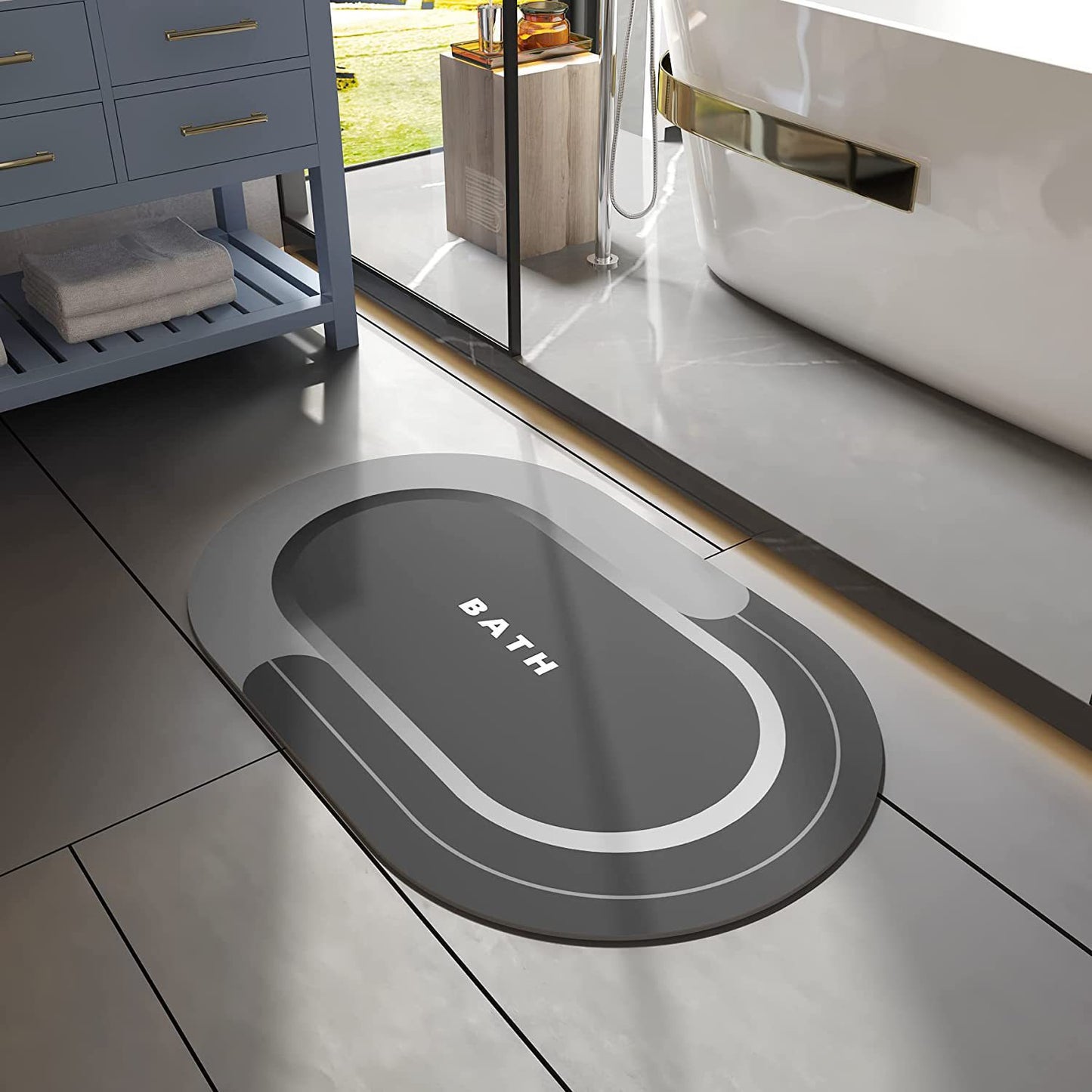 Home Fashion Non-slip Bathroom Mats