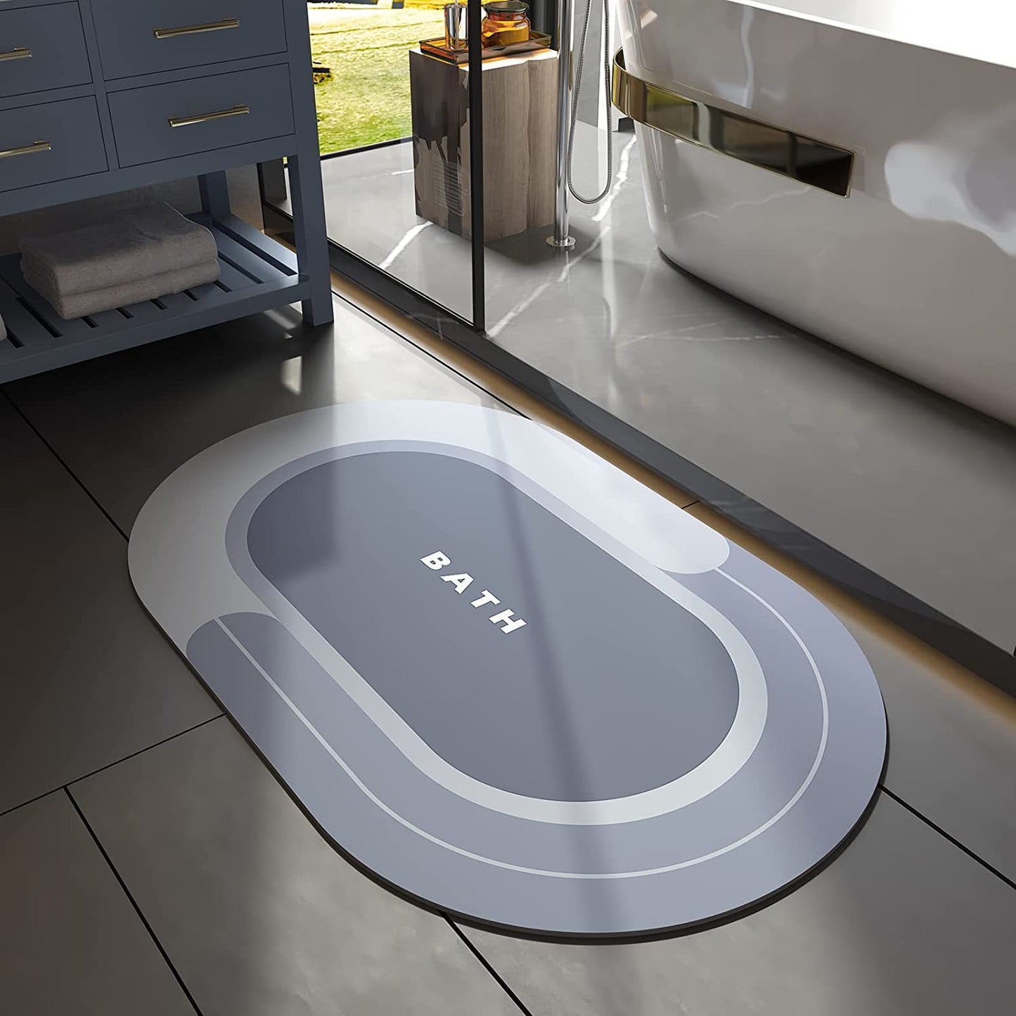 Home Fashion Non-slip Bathroom Mats