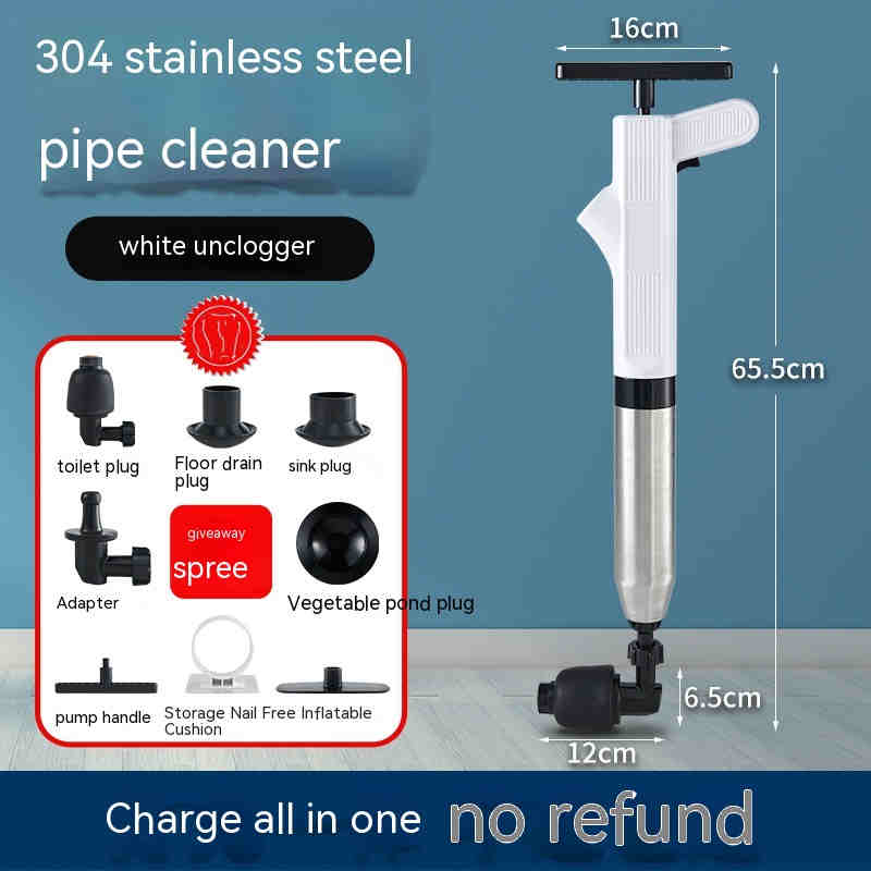 Toilet Household Pipe Unclogging Artifact Sewer Toilet Kitchen Dredging Tool Toilet Blocked Toilet Plunger