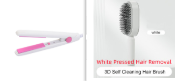 Lebo Self Cleaning Hair Brush For Women One-key Cleaning Hair Loss Airbag Massage Scalp Comb Anti-Static Hairbrush