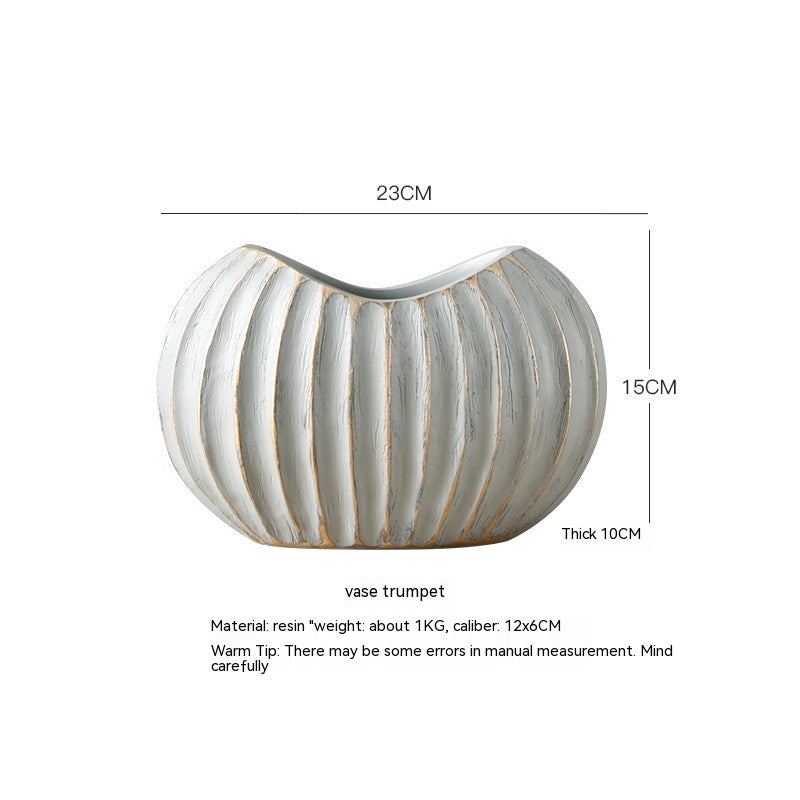 Nordic White Ceramic Vase Decoration