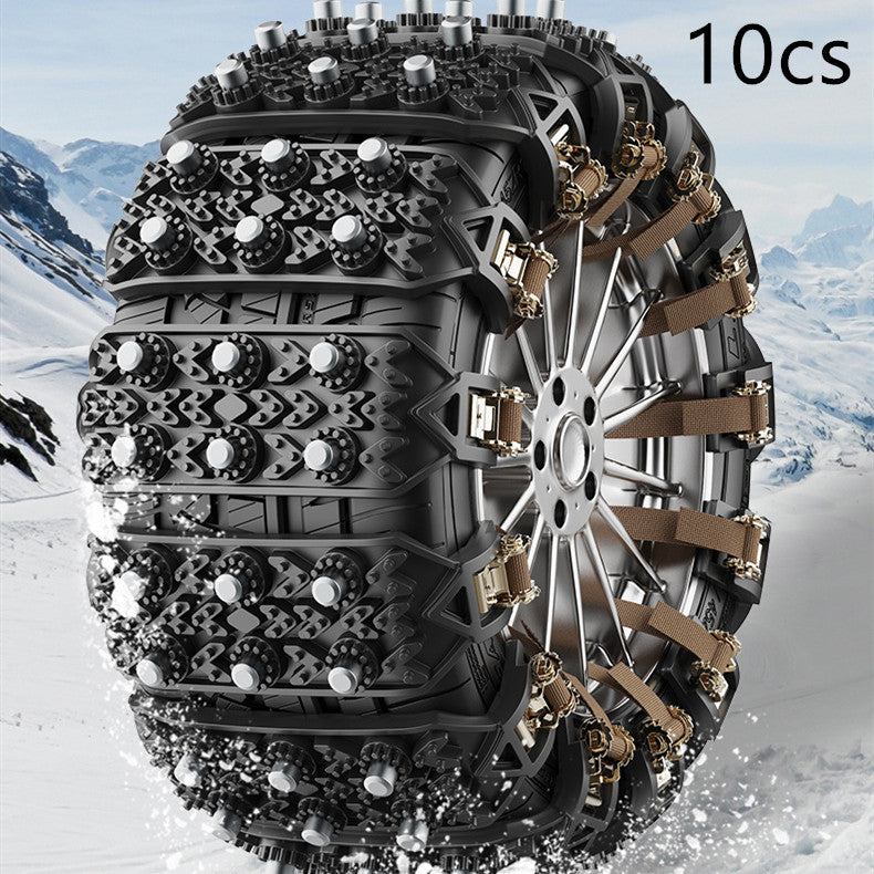 Factory Direct Sales Car Tire Emergency Type Universal Rubber Beef Tendon Snow Nonskid Chain