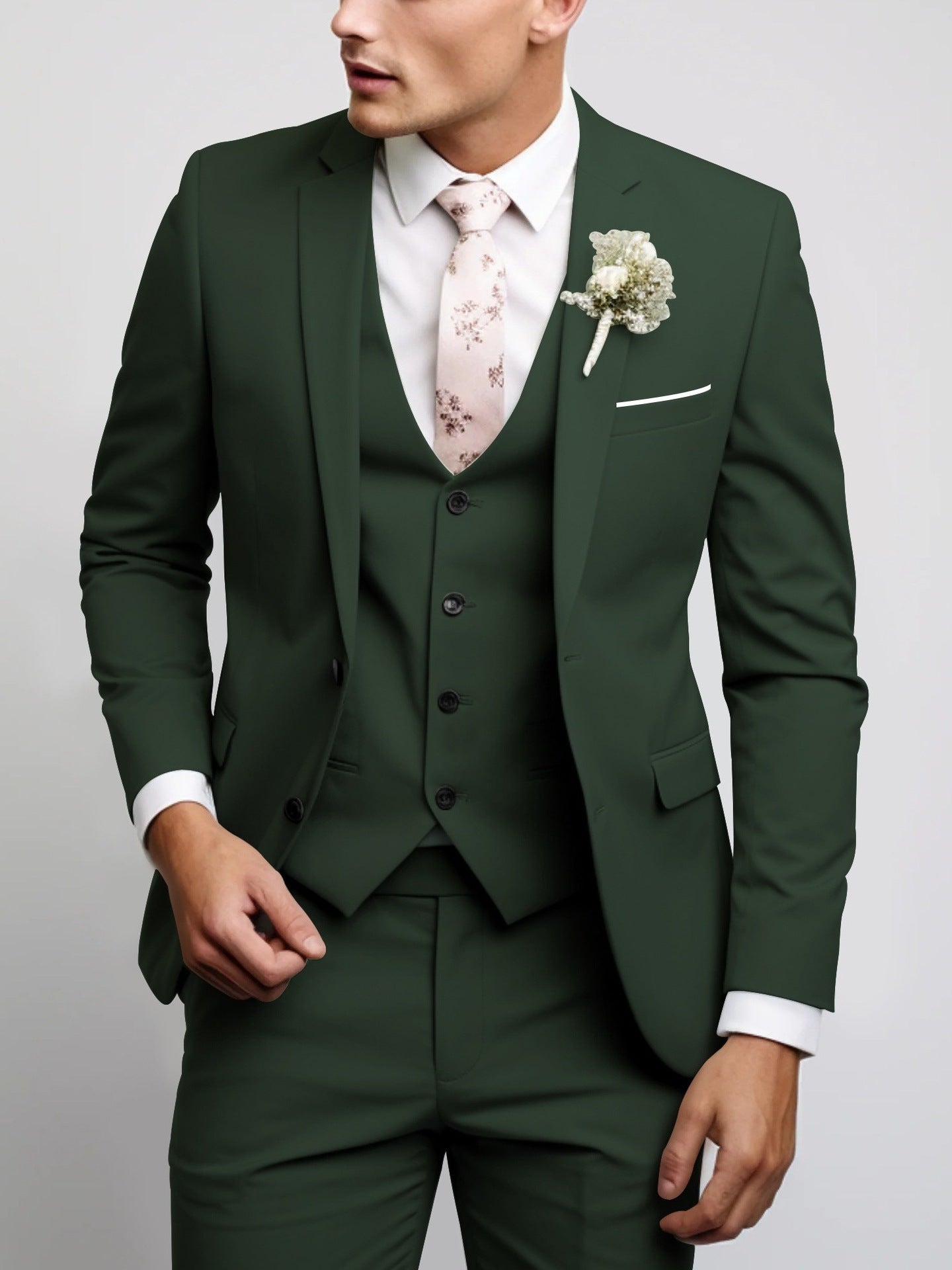 Men's Two Button Casual Versatile Suit Set