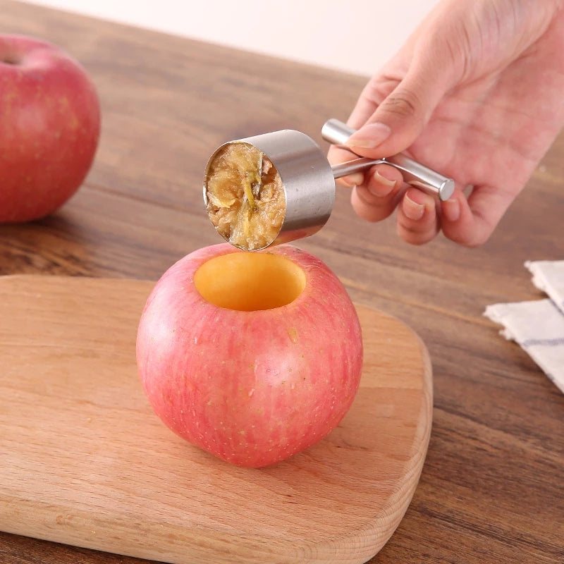 Stainless Steel Apples Rice Mold Stewed Rock Sugar Pear Large Core Puller Fruit Core Hole Digger Remover Kitchen Gadgets