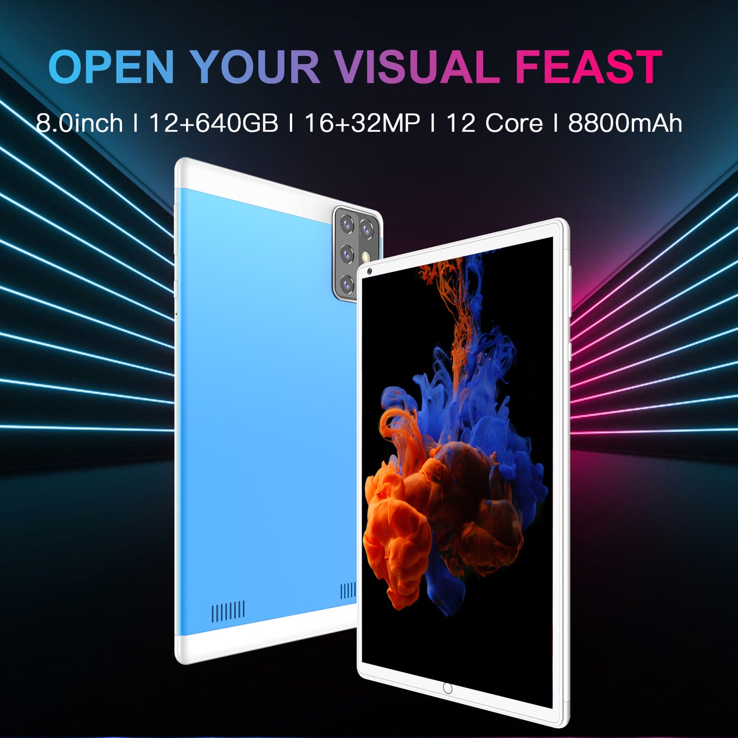 .00 New Dual Camera 8 Inch Octa Core Tablet PC