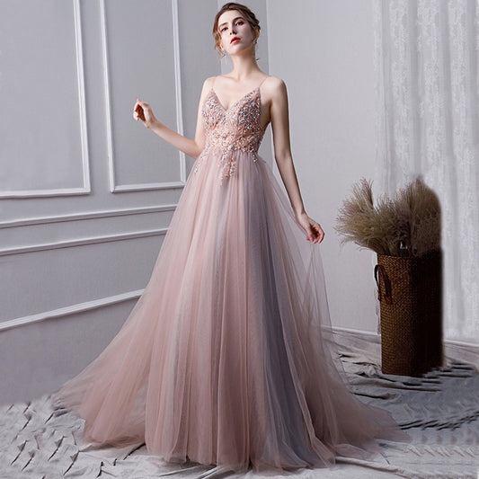 Elegant And Noble Banquet Welcome Dress