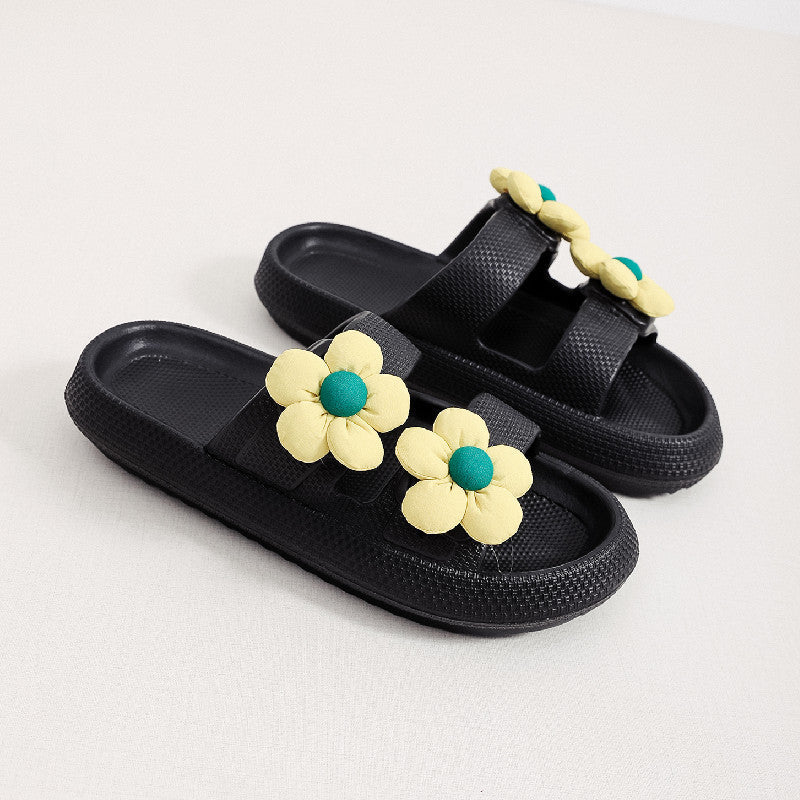 FLowers Shoes Home Thick-soled Eva Slippers